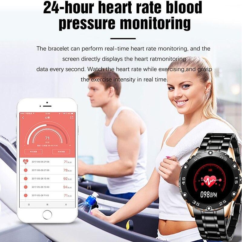 Men's Stainless Steel Smart Watch with Heart Rate & GPS Tracking