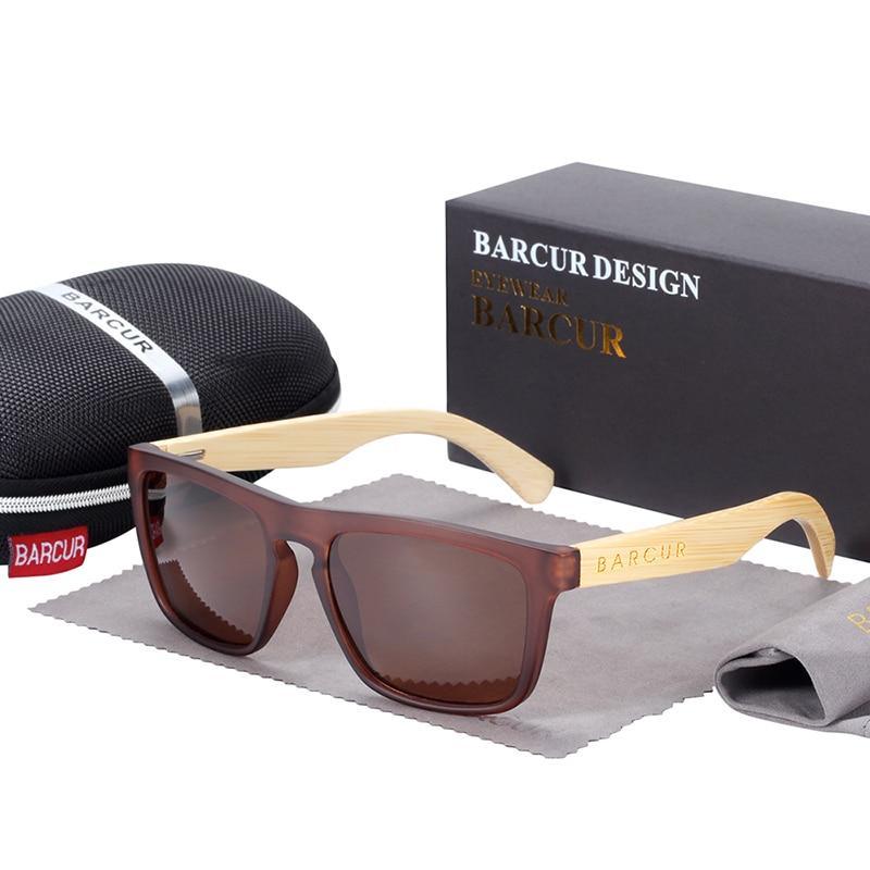 Retro Polarized Bamboo Wood Sunglasses UV400 Protection