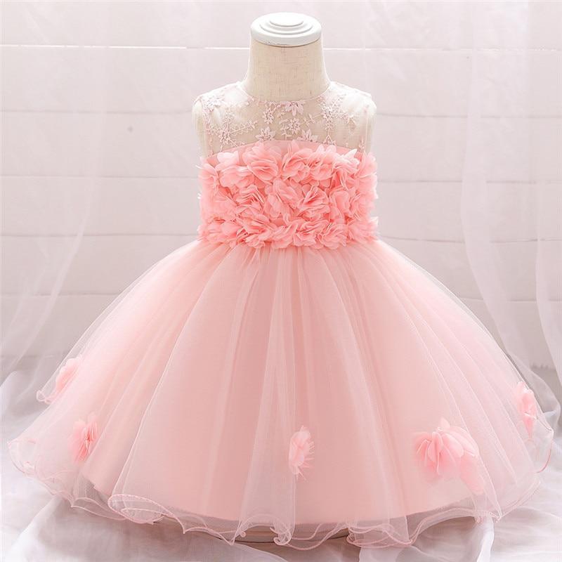 Luxury Handmade Lace & Tulle Baby Baptism Party Dress