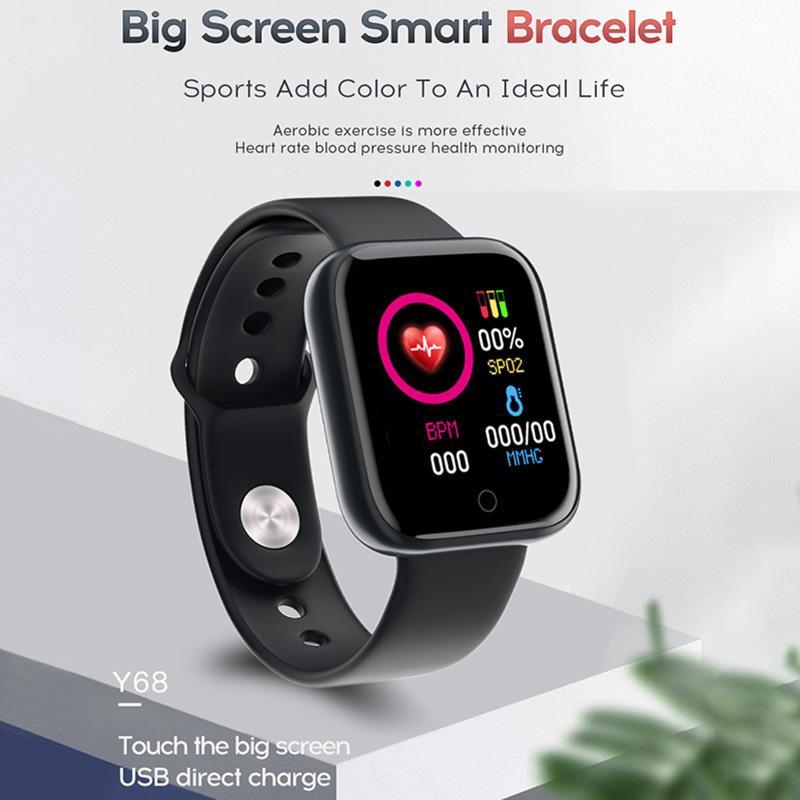 D20 Pro Unisex Smartwatch with Fitness Tracker and Heart Rate