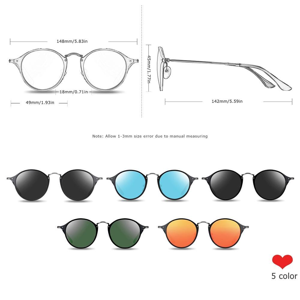 Vintage Round Sunglasses with UV400 Protection, Retro Style