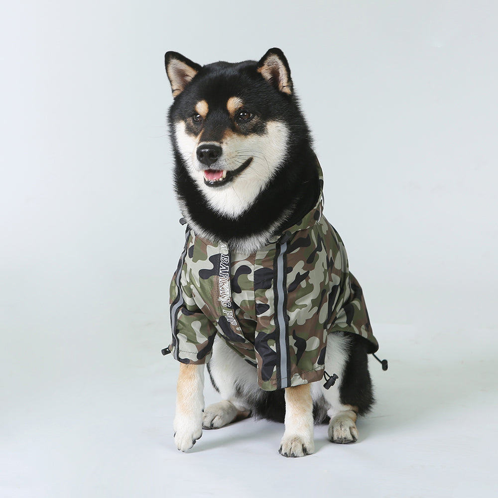 Yellow and Black Waterproof Dog Rain Jacket with Reflective Details - Image 15