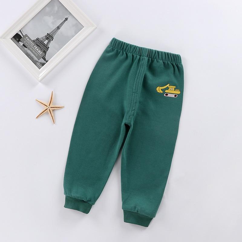 Unisex Solid Color Cotton Winter Pants for Baby and Toddler
