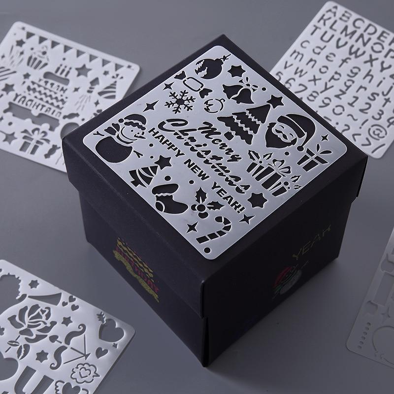 5-Piece Children's Stencil Drawing Set Minimalist Educational Art Tool