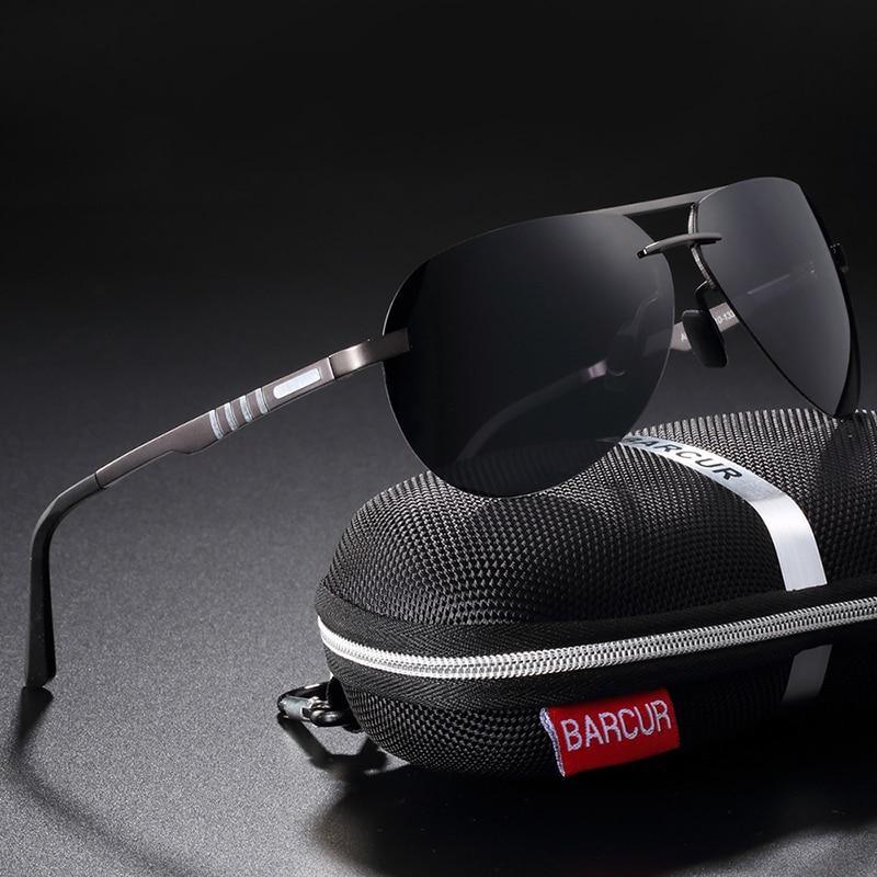 Metal Aviator Polarized Sunglasses - Luxury Sport Pilot Eyewear