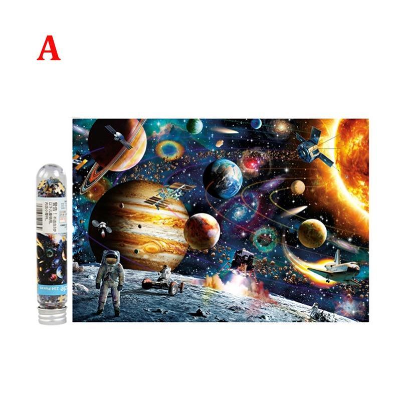 234-Piece Miniature Artistic Puzzle, Modern Abstract Decor Set