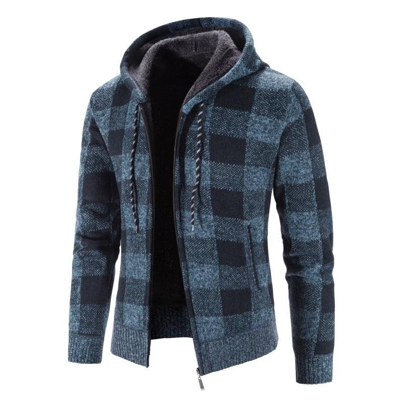 Men's Slim Fit Fleece Jacket Casual Thermal Winter Coat