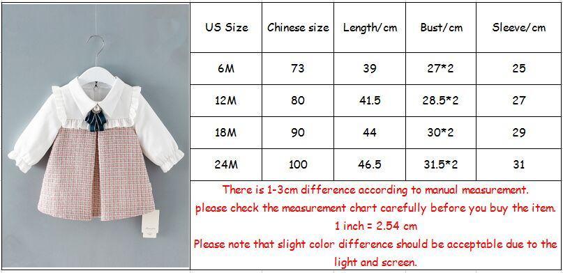 Vintage A-Line Lantern Sleeve Dress for Baby Girls - Plaid