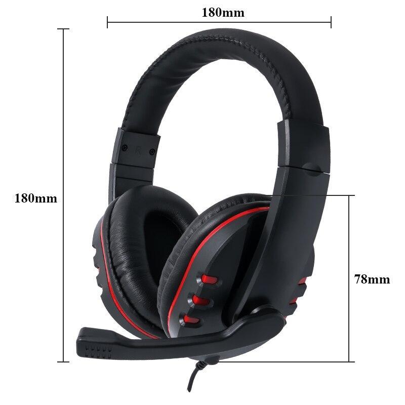 Professional 3.5mm Wired Gaming Headset with Deep Bass Mic