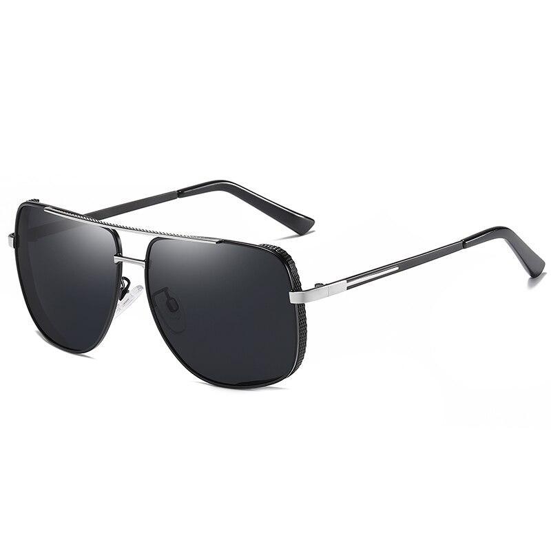 Men's Square Polarized Driving Sunglasses with UV400 Protection