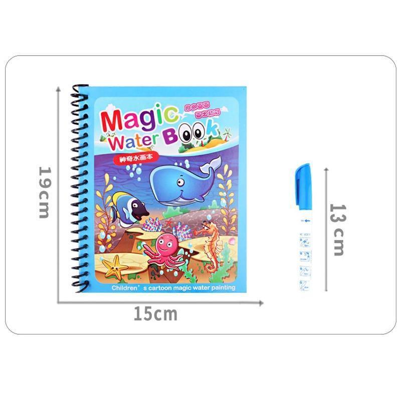 Magical Water Drawing Doodle Book with LED Light-Up Tracing Tablet