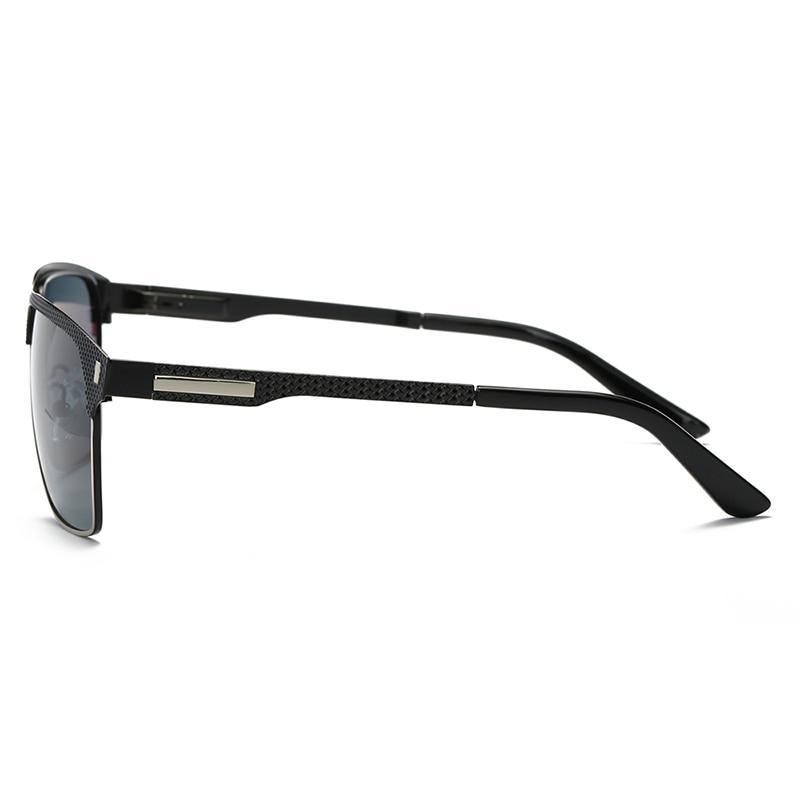 Men's Polarized UV400 Sunglasses Business Retro Modern Metal Frame