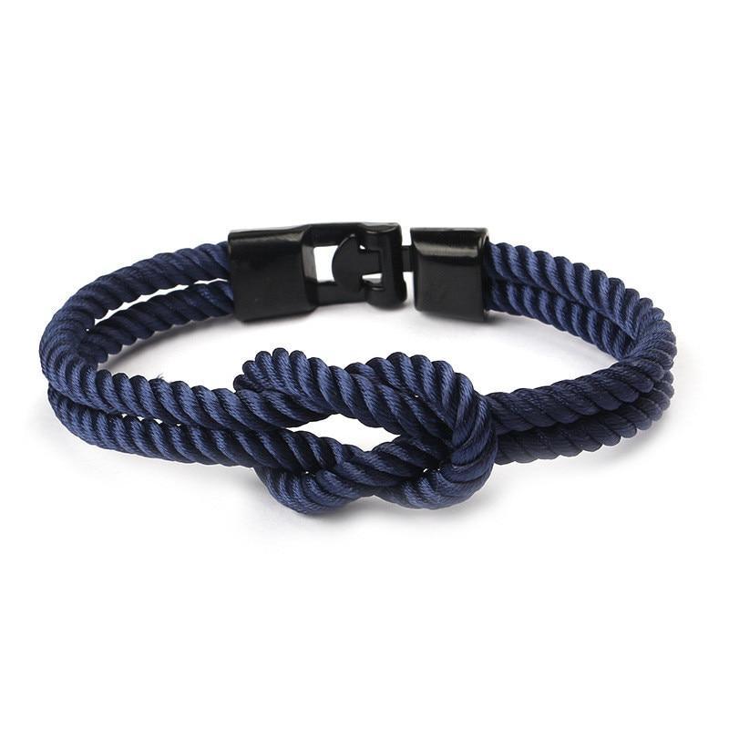 Handmade Multi-Layer Braided Nylon Anchor Friendship Bracelet