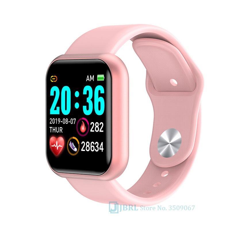 Modern Stainless Steel Square Smartwatch for Fitness and Daily Wear