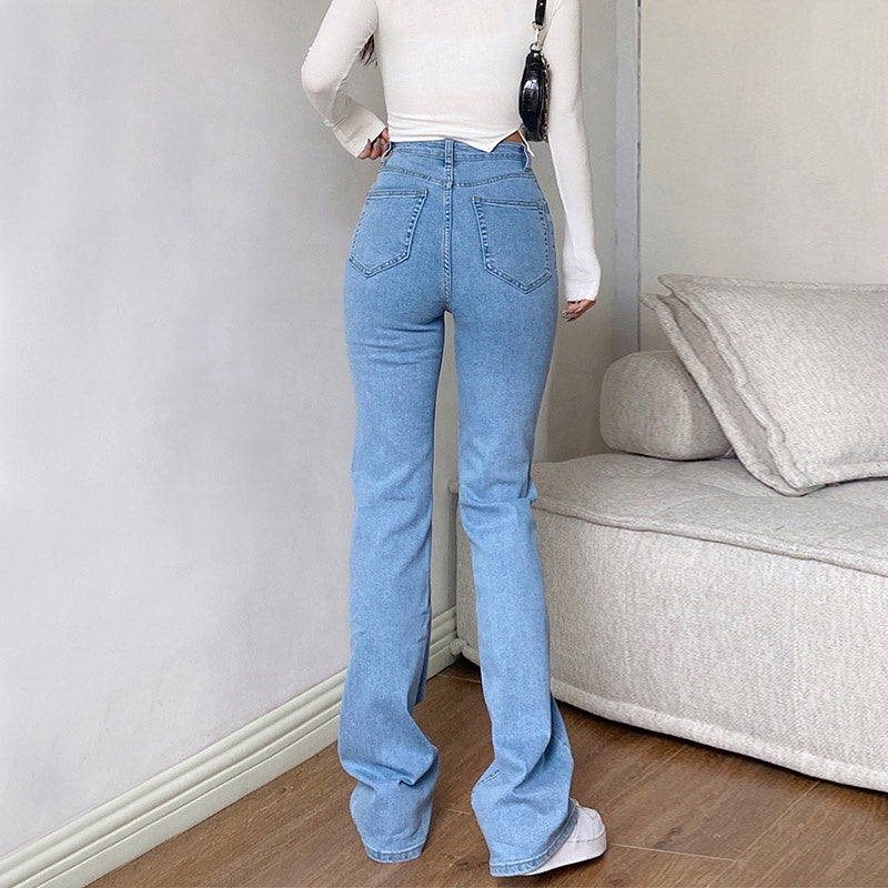 Women Straight Baggy Mom Jeans 2021 Oversize