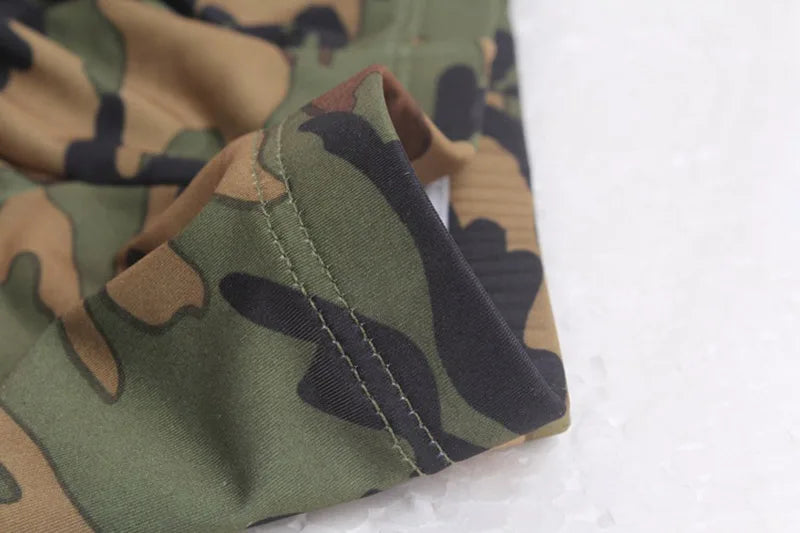 Wild Jock Camo Trunks Men's Low Rise Fitted Sporty Boxer Shorts