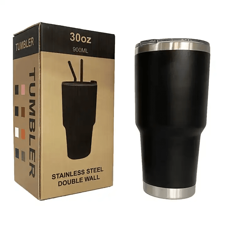 30oz Stainless Steel Insulated Travel Tumbler – Minimalist Design