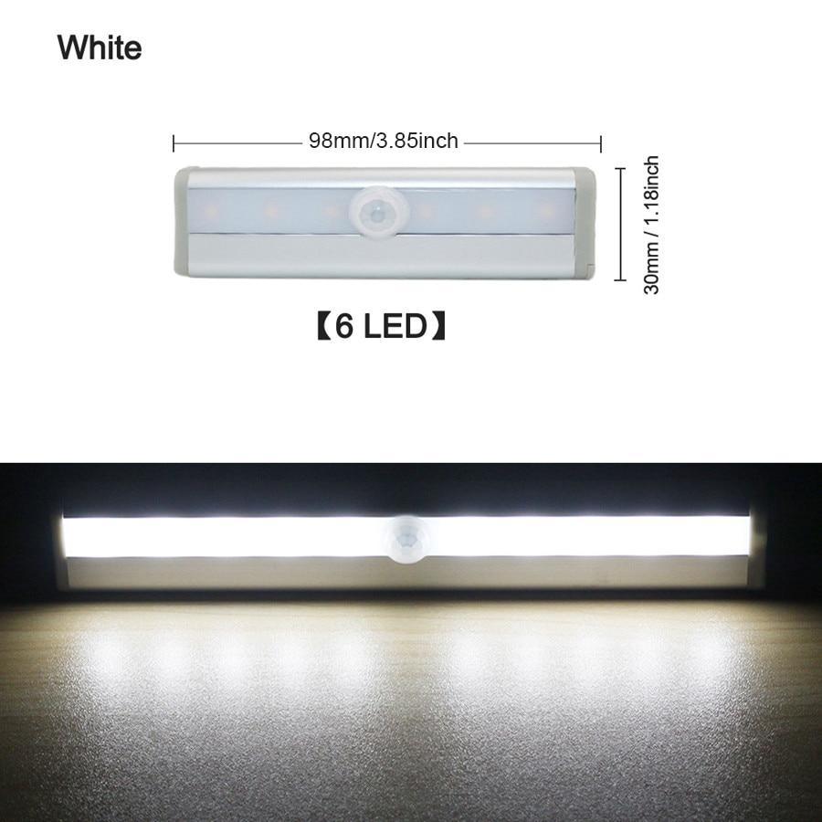 Motion Sensor LED Under Cabinet Light - Wireless Wardrobe Lamp