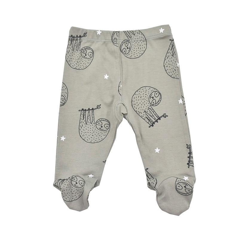 Unisex Footed Baby Trousers in Soft Cotton - Newborn to 24 Months