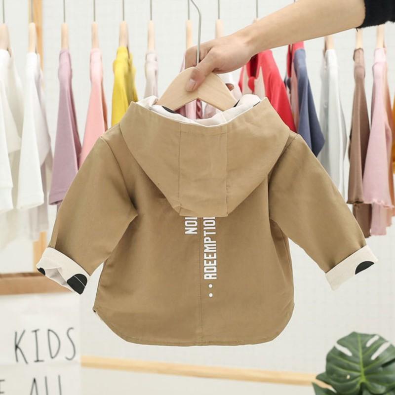 Baby Girls Polka Dot Hooded Warm Cotton Coat in Beige Brown Black