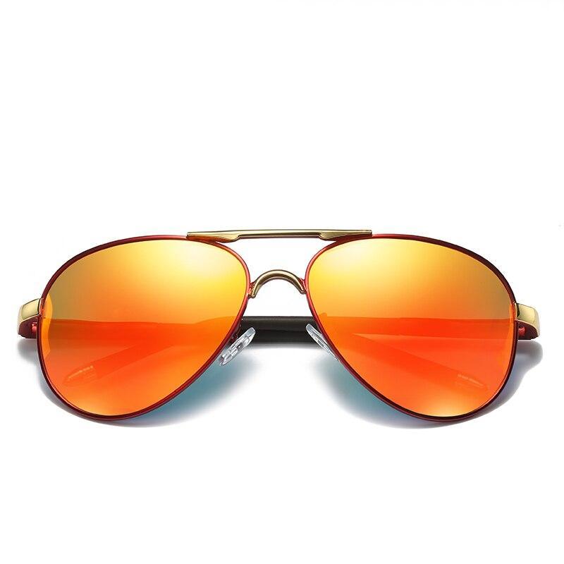 Luxury Polarized Aviator Sunglasses with UV400 Metal Frame