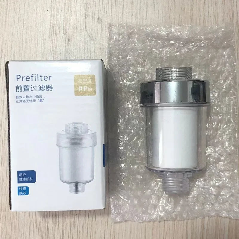 Household Water Purifier ABS Shower Pre-Filter for Chlorine Removal Bathroom Water Heater Tap Water Purifier for Toilet Washing