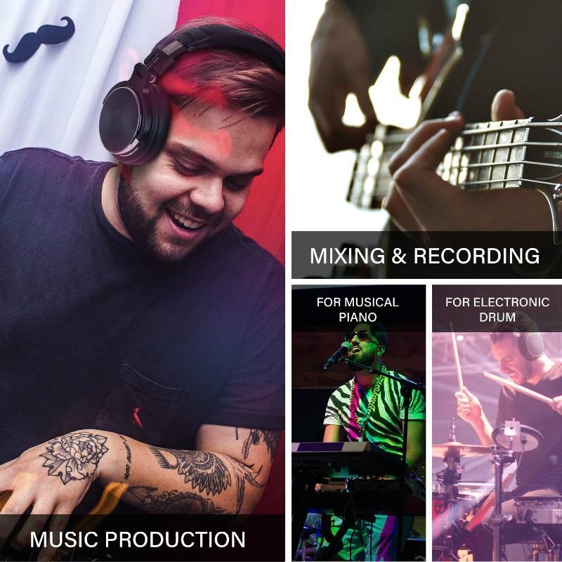 Wired Professional Studio Monitor Headphones with 50mm Drivers