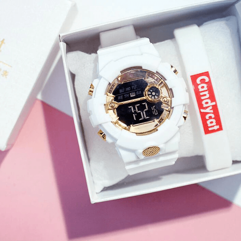 Unisex LED Digital Sports Watch Waterproof Large Dial Streetwear
