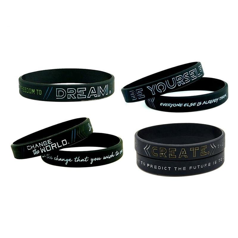 Inspirational Silicone Wristband - Minimalist Motivational Jewelry