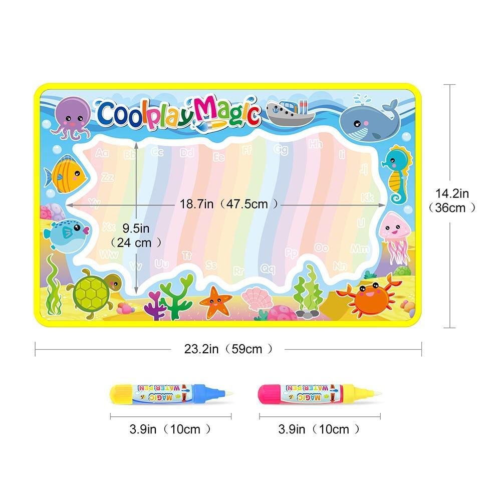 Magic Water Drawing Mat for Toddlers – Mess-Free Reusable Doodle Board