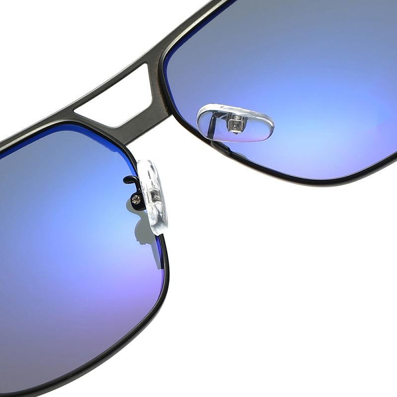 Men's Polarized UV400 Sunglasses Business Retro Modern Metal Frame