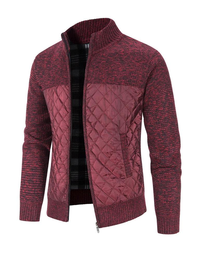 Men's Slim Fit Fleece Jacket Casual Thermal Winter Coat