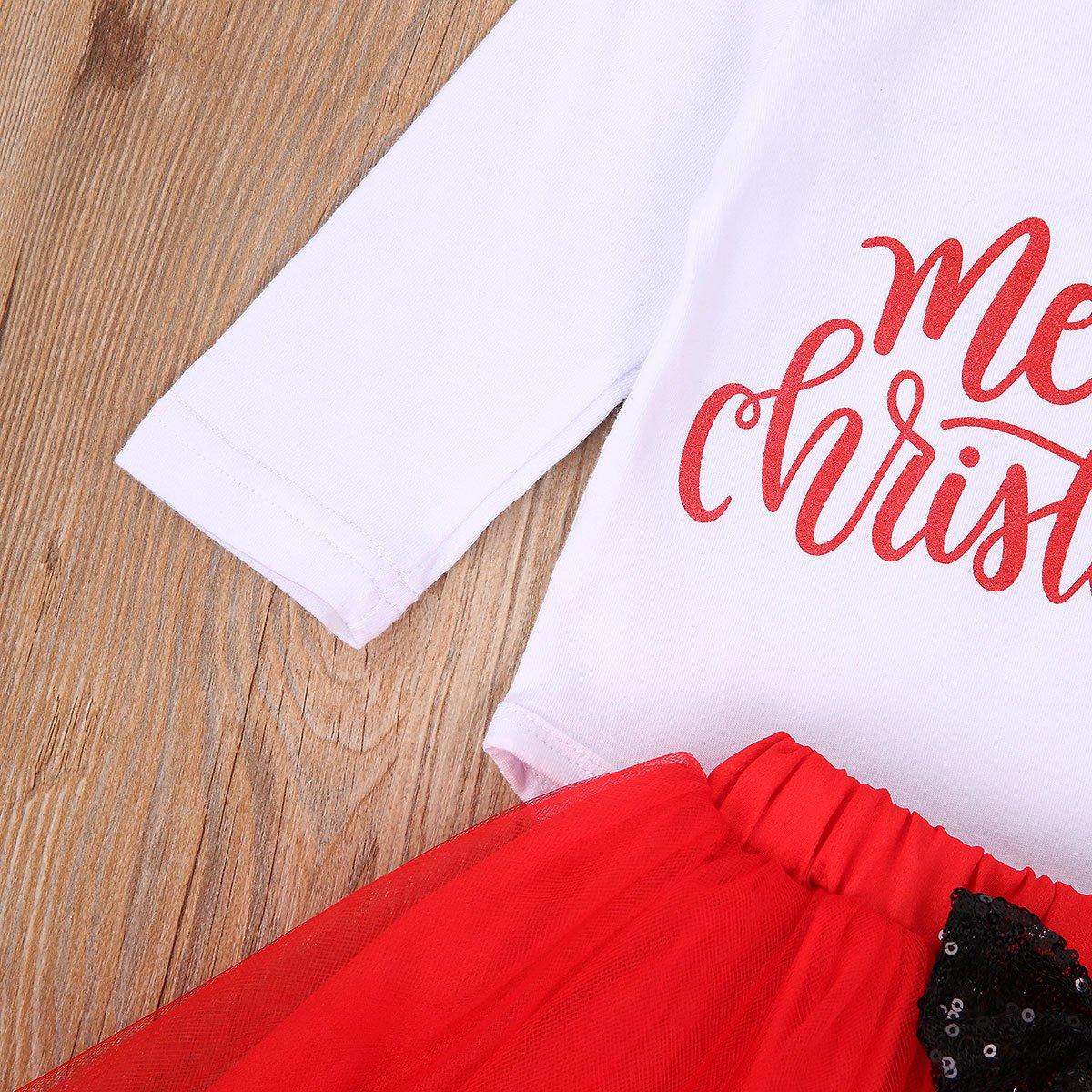 4-Piece Baby Girls Christmas Dress Set with Leg Warmers & Headband