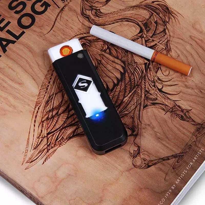 Luxury Modern Fingerprint Induction USB Rechargeable Lighter