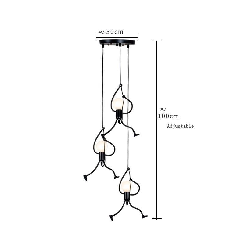 Industrial Climbing Man Pendant Light for Modern Kids Rooms