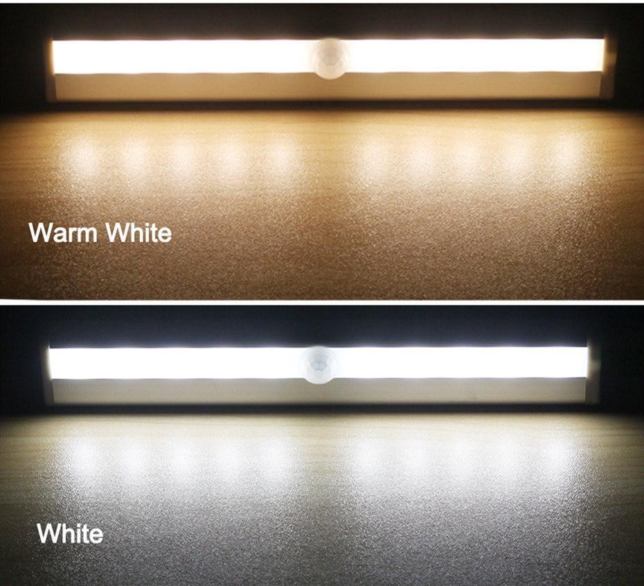 Motion Sensor LED Under Cabinet Light - Wireless Wardrobe Lamp