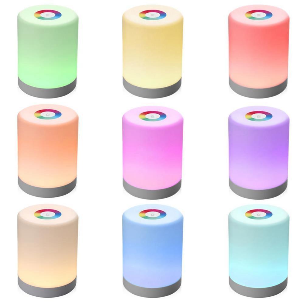 Smart Stepless Dimmable LED Bedside Lamp with USB Touch Sensor
