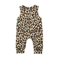 Newborn Baby Girl Leopard Print Romper Jumpsuit Outfit
