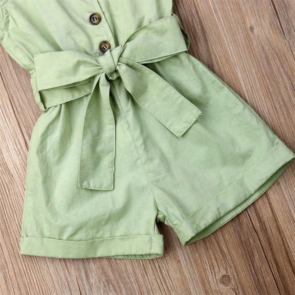 Elegant Sleeveless Summer Jumpsuit Romper for Girls, 1-6 Years
