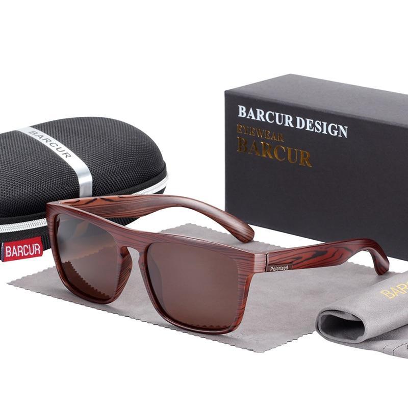 Luxury Polarized Wood-Look Retro Sunglasses Minimalist Unisex