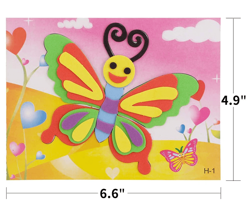 Cartoon 3D EVA Foam Sticker Puzzles for Kids DIY Crafts