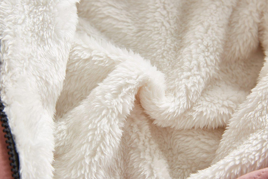 Plush Thickened Winter Jumpsuit for Infants - Minimalist Snowsuit