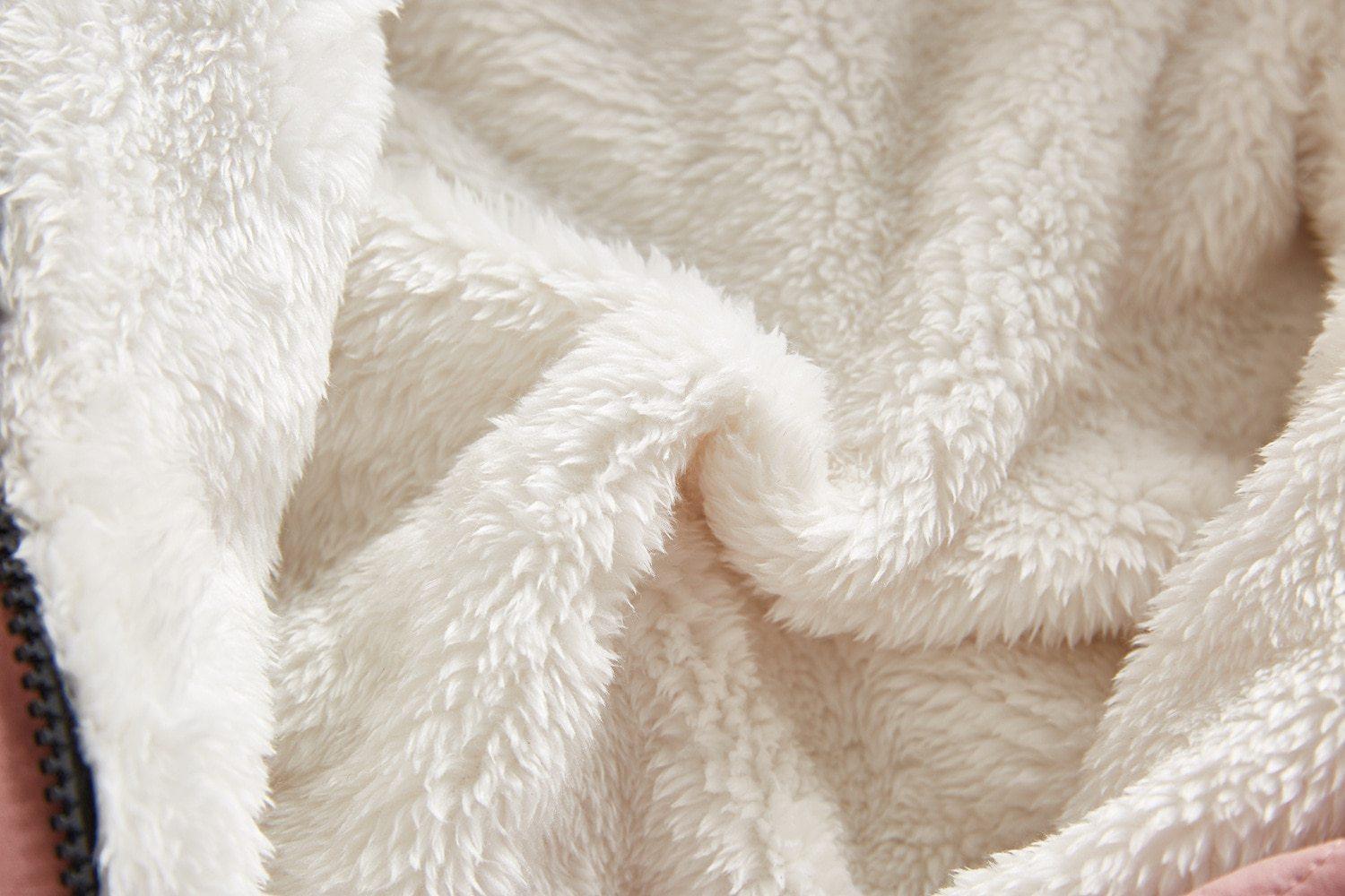 Plush Thickened Winter Jumpsuit for Infants - Minimalist Snowsuit