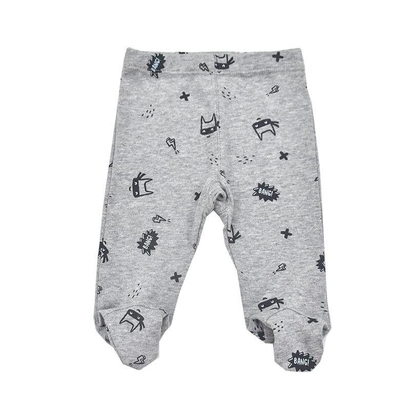 Unisex Footed Baby Trousers in Soft Cotton - Newborn to 24 Months