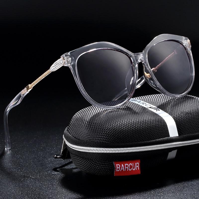 Polarized Cat Eye Sunglasses for Women with Gradient Lenses