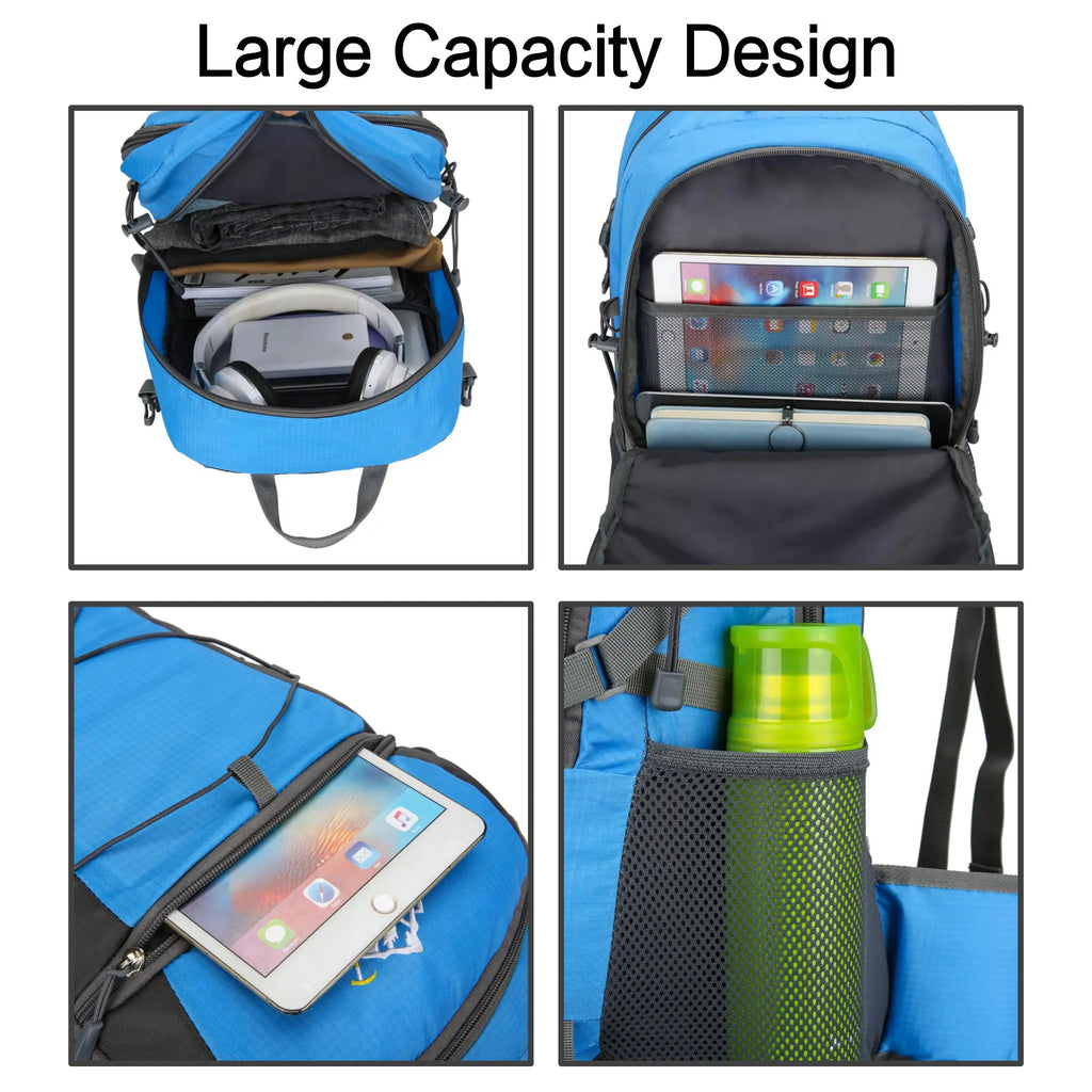 50L Lightweight Waterproof Hiking Backpack – Large Capacity Outdoor Mountaineering Bag for Travel & Adventure