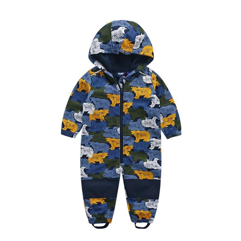 Kids Waterproof Soft Shell Ski Suit with Fleece Lining