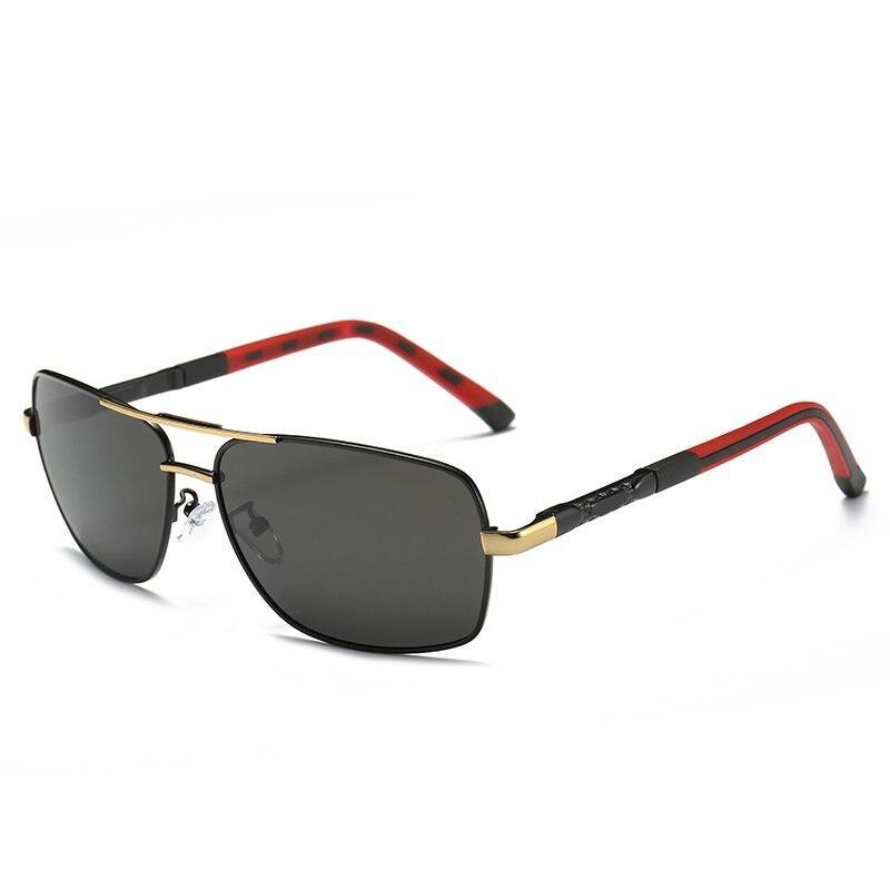 Men's Modern Business Polarized Sunglasses with UV400 Metal Frame