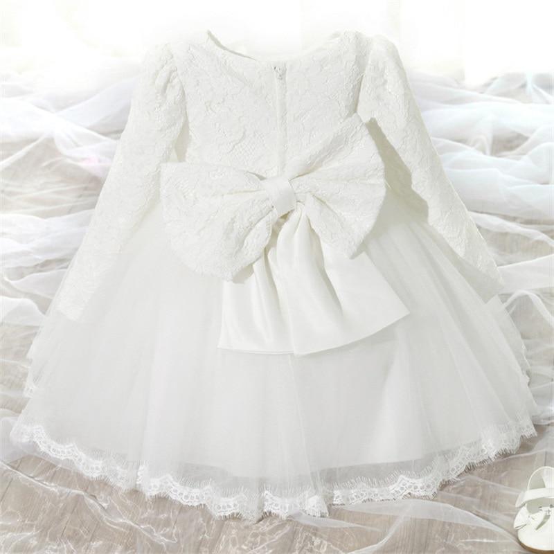 White Tulle Christening Gown First Birthday Party Ball Gown