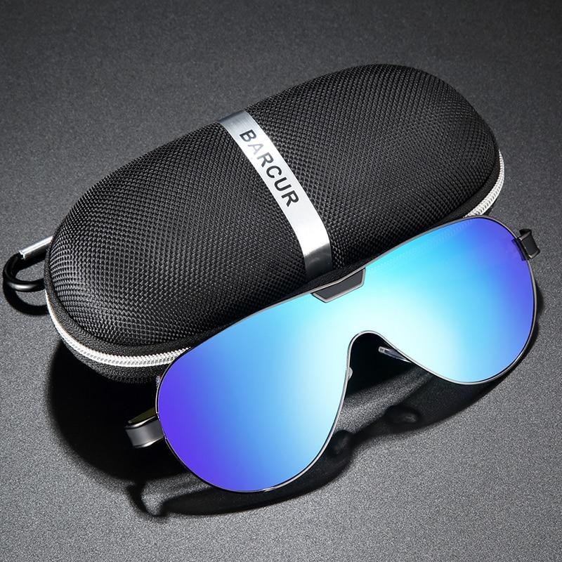 Modern Polarized Business Driving Sunglasses UV400 Metal Sport